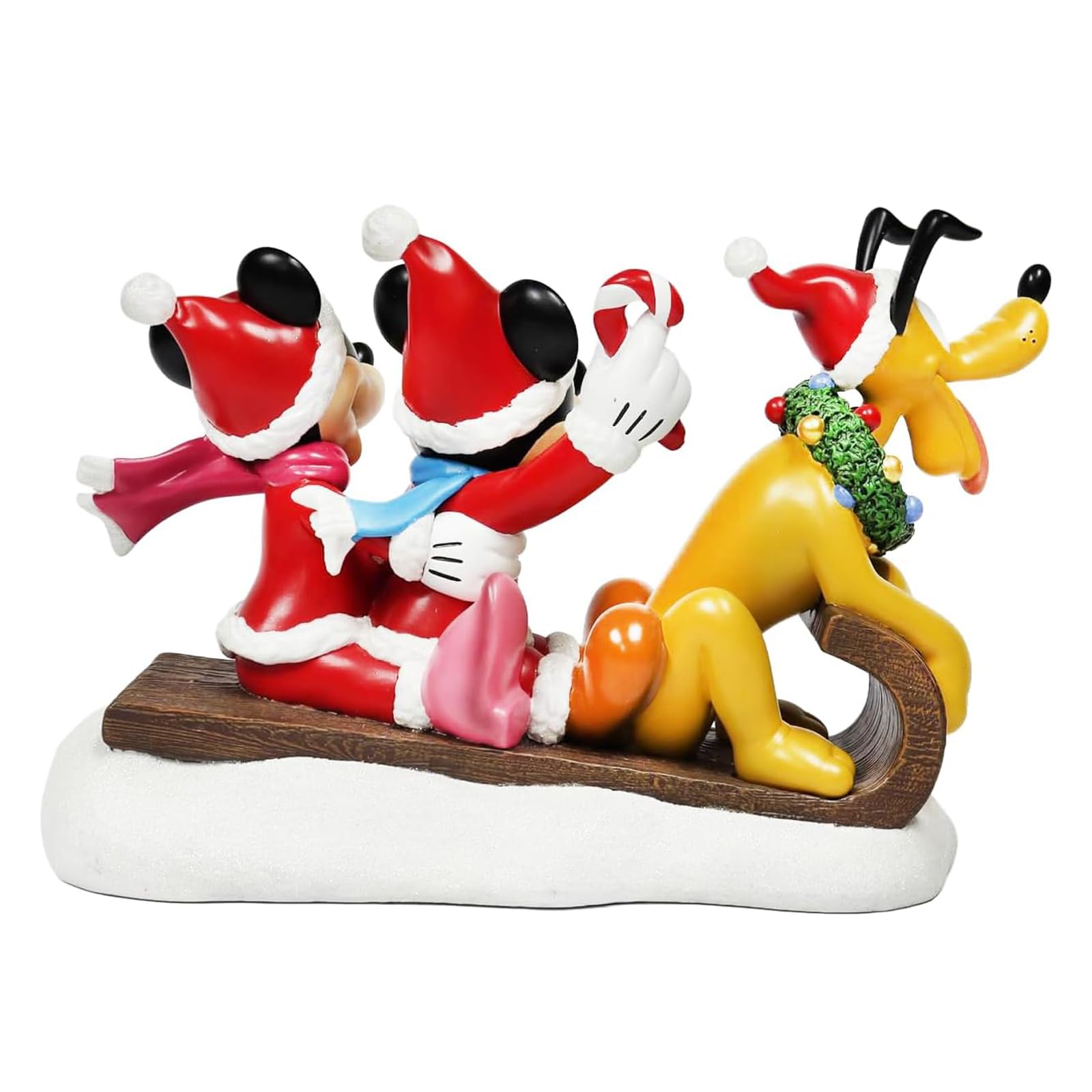 Disney Santa Claus & Pluto フィギュア 置物 Amazon.com: MOMENTS IN TIME Disney Mickey Minnie & Pluto Christmas