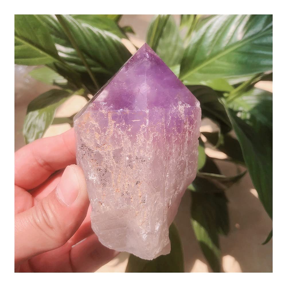 Kristall Geschenk Collectionn Naturkristall Quarz Amethyst Säule Turm Punkt Reiki Stein Zimmer Home Office Aquarium Dekoration Zubehör Edelstein Home CrystalMeditationsgeschenk Raumdekoration (Size :