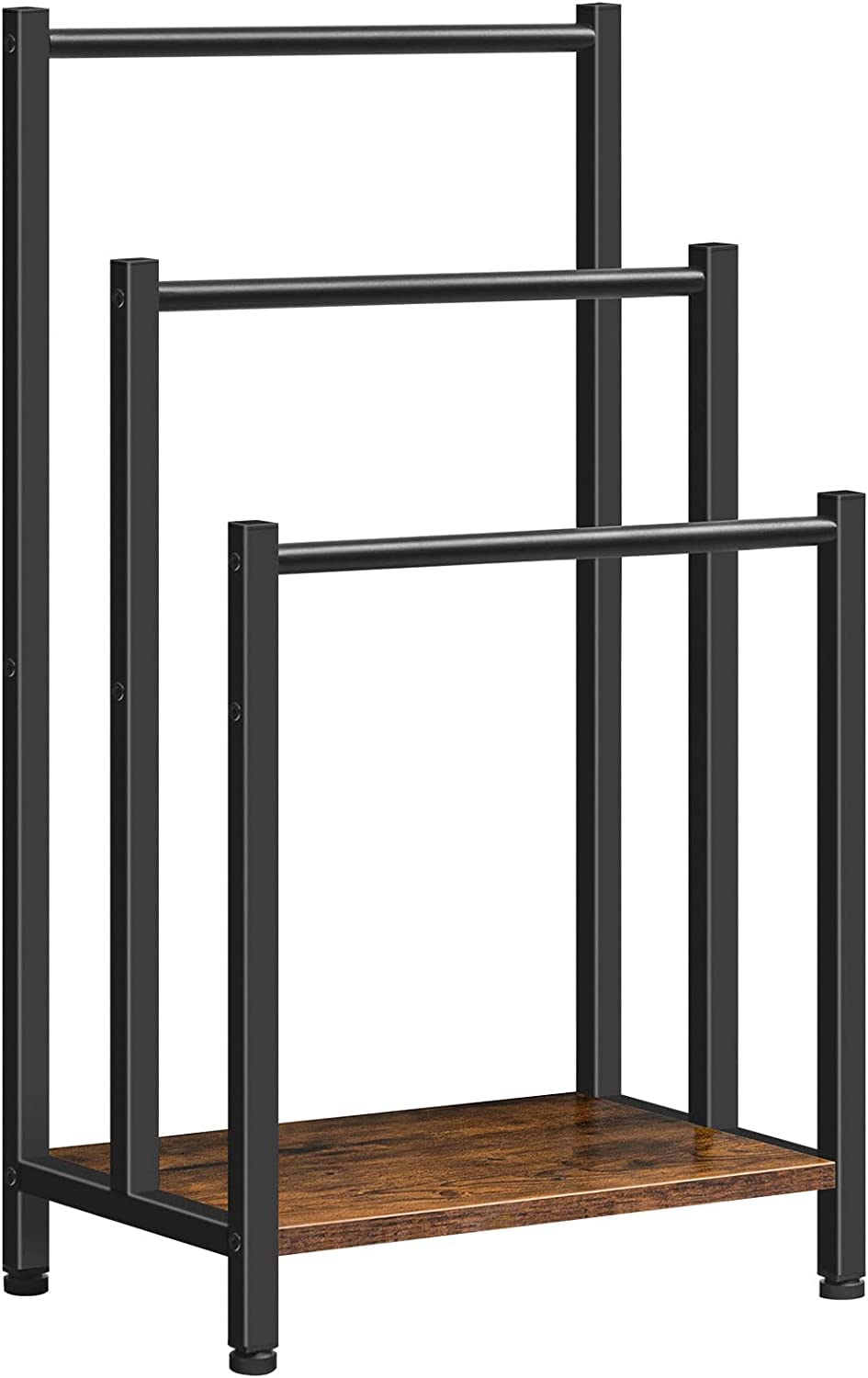 INDIAN DECOR 12523 Freestanding Towel Rack, 3 Tier Metal Towel Bar Rack with Storage Shelf, Freestanding Towel Holder for Bathroom, Accessories Organizer for Bath Storage, Hand Towels-image-16