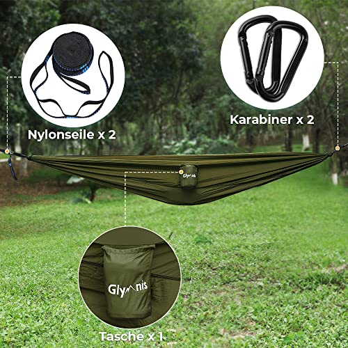 Outdoor Hängematte Glymnis Ultraleicht für Reisen und Camping