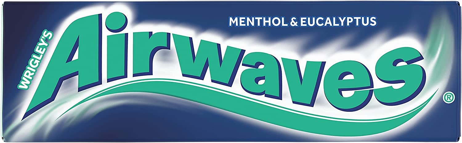 AIRWAVES Chewing Gum Sans Sucre Goût Menthol et Eucalyptus 30 Paquets 300 Dragées 420g