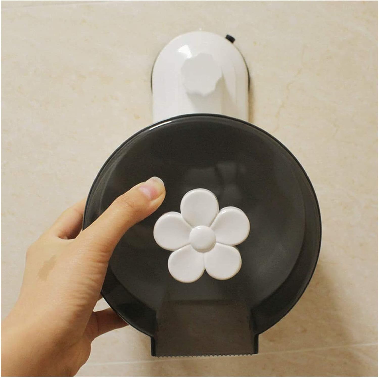Free Standing Toilet Paper Holder Toilet Paper Holders Toilet Roll Holder Wall Mounted Organizer Plastic Tissue Dispenser for Bathroom Translucent Design Toilet Paper Holders