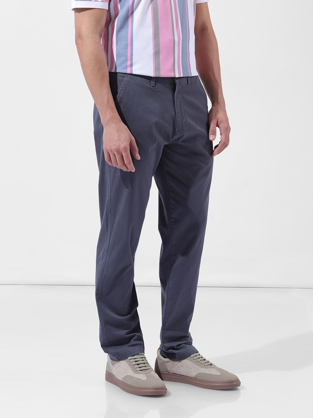 The Indian Garage Co Pantalones chinos de cintura media para hombre