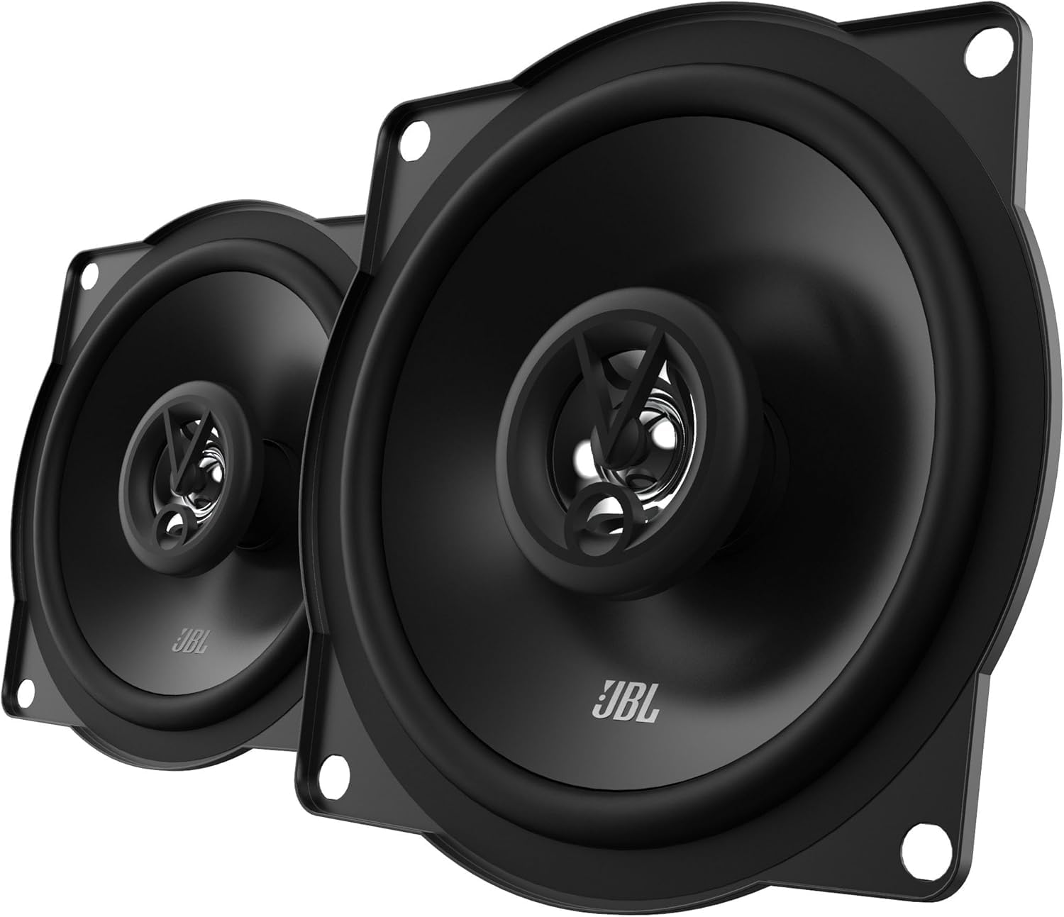 JBL Stage1 51F 5.25" 2-Way Coaxial Car Speaker 30W RMS 150W Peak 4 Ohm 90dB polypropylene woofer mylar dome tweeter 75Hz–20kHz response for balanced clear audio in vehicles with consistent performance