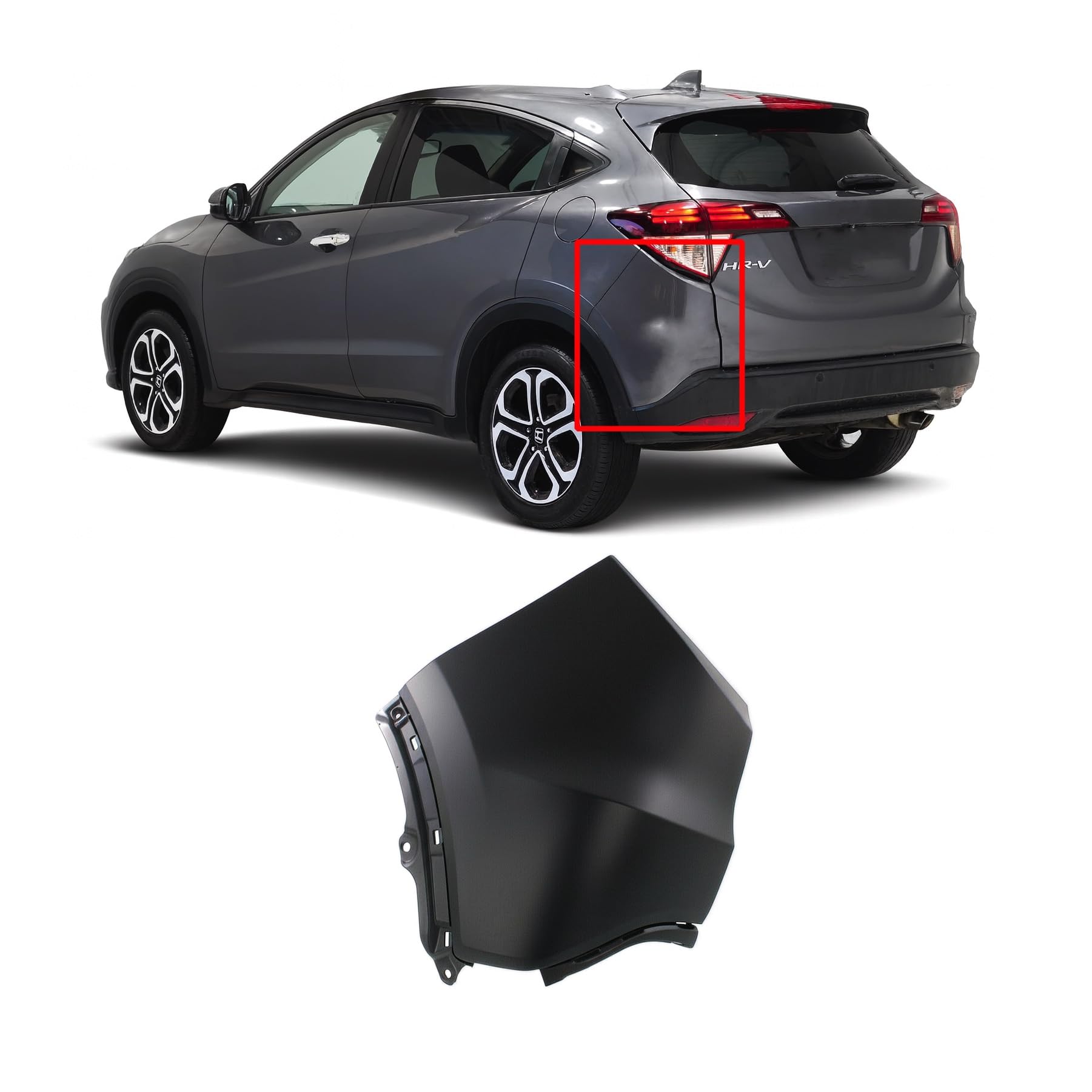 Amazon.com: FitParts Compatible With Rear Bumper Face End
