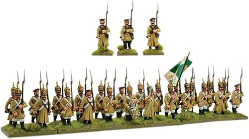 Miniatura 2 de Warlord Black Powder Crimean War Russian Line Infantry 1:56 Miniaturas de mesa - Miniatura de plástico pintable 1700-1900 soldados, juego de