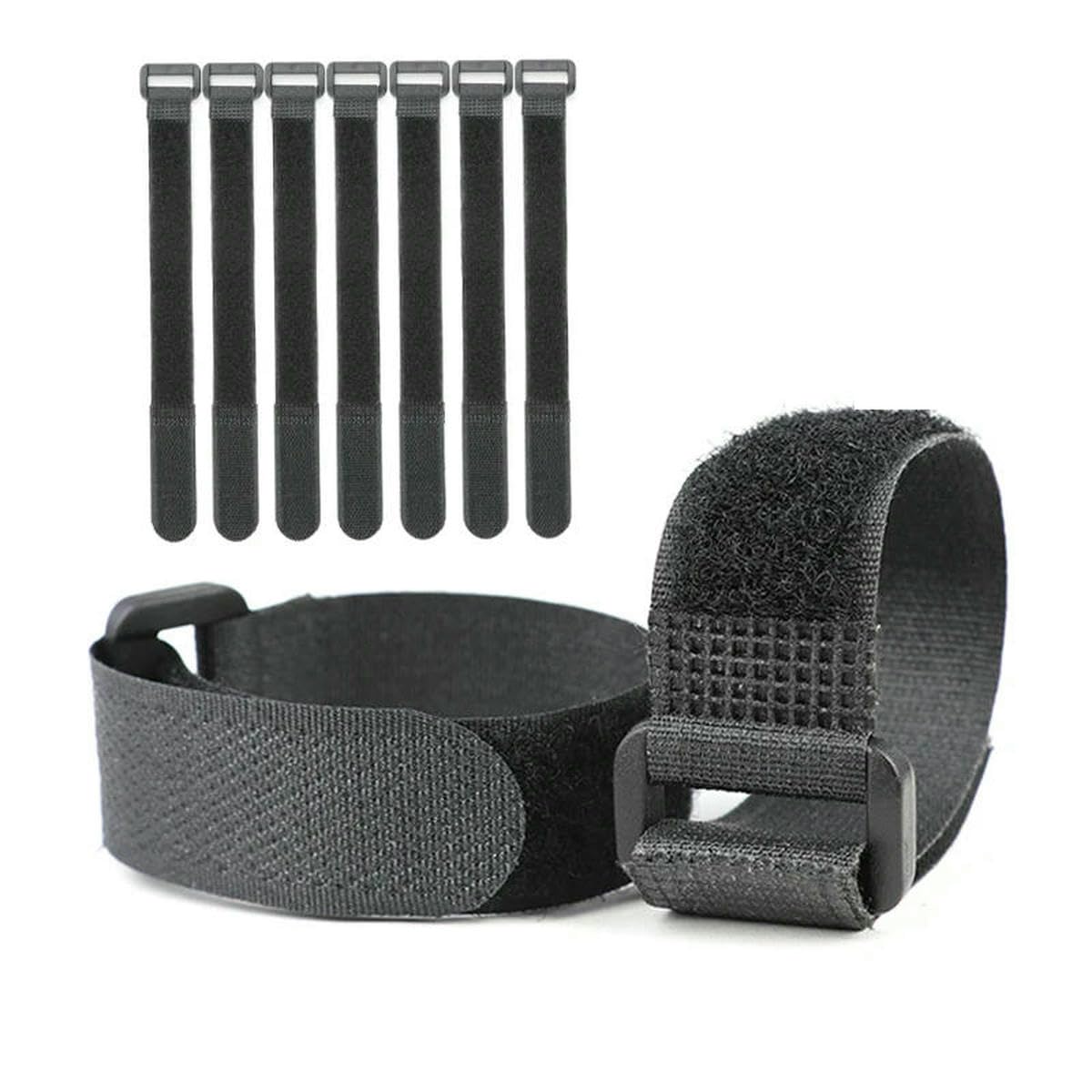 Bridas de nailon reutilizables autoadhesivas de 20 mm de ancho, con hebilla inversa, organizador de cables, paquete de cierre de gancho y bucle, 5 a 300 unidades, 20 x 600 mm