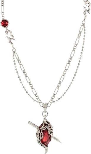 THE MEN THING DRAVEN - 30mm Titanium Steel Pendant with 28 to 30inch Adjustable Cable 5mm Chain for Men & Boys