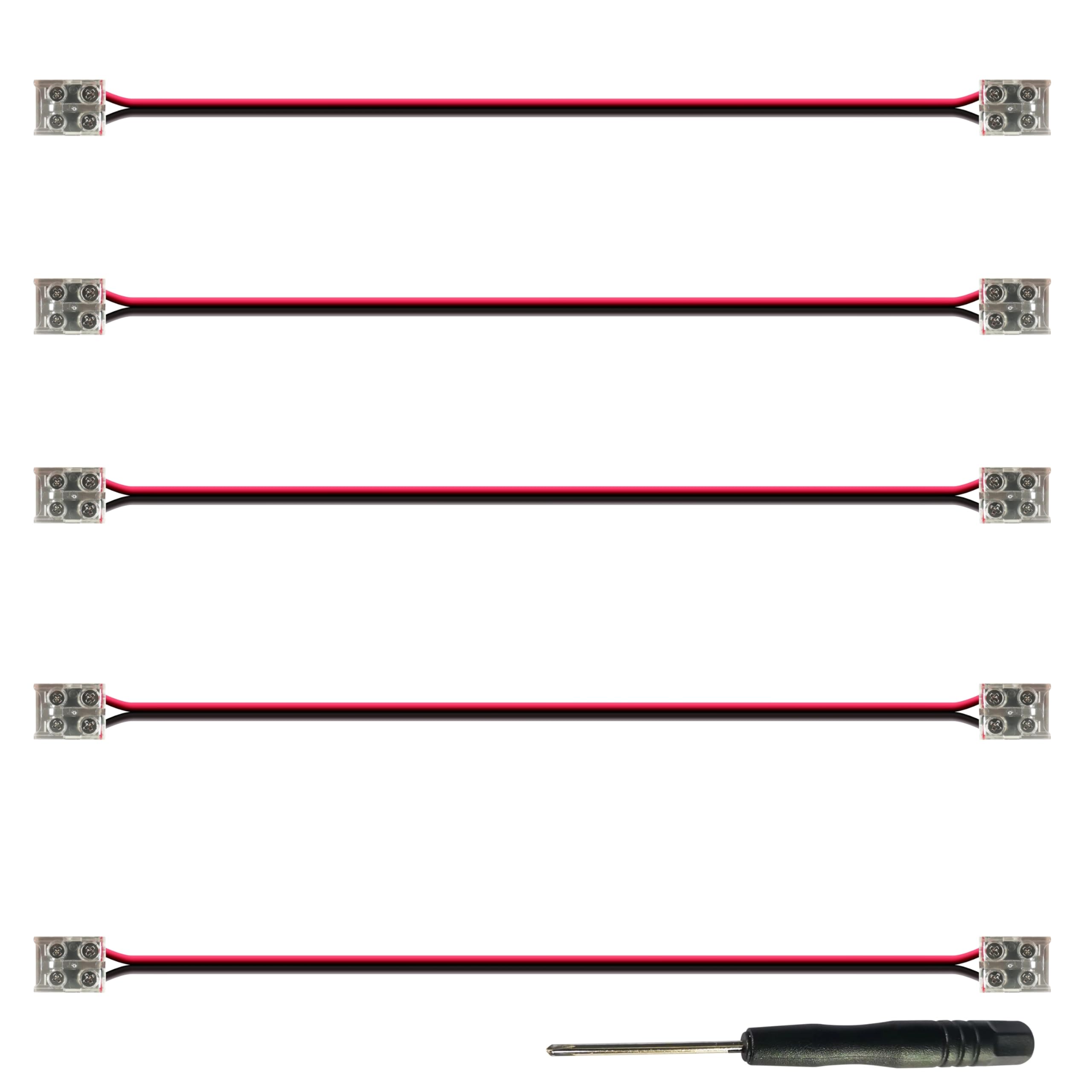 8mm LED Strip Connectors - Solderless & Easy Install -8