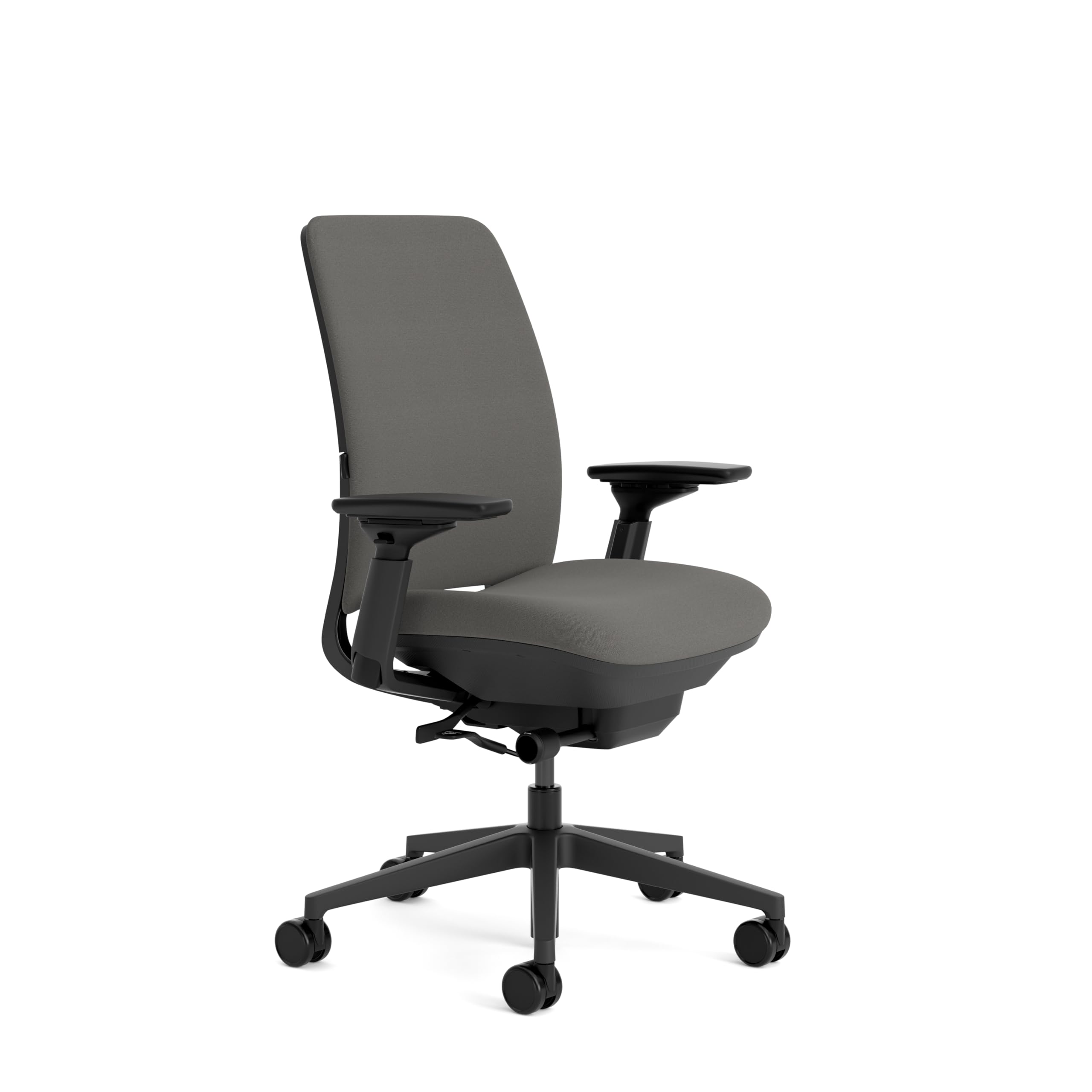 Steelcase Silla ergonómica: Amia, Brazos 4D, Ajuste Asiento, Gris búho