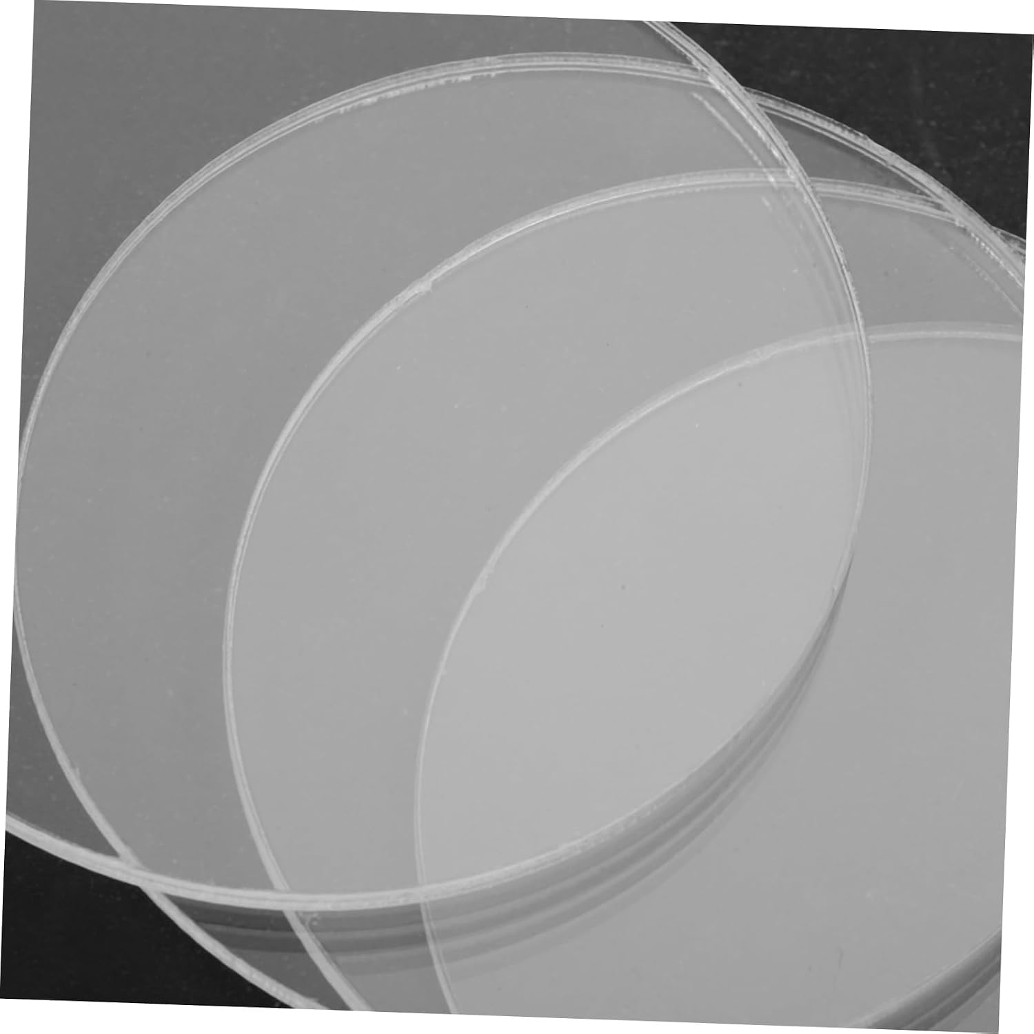 MAGICLULU 80pcs Transparent Acrylic Circle Discs Clear Acrylic Blanks for Crafts Model Making and Art Projects Thick