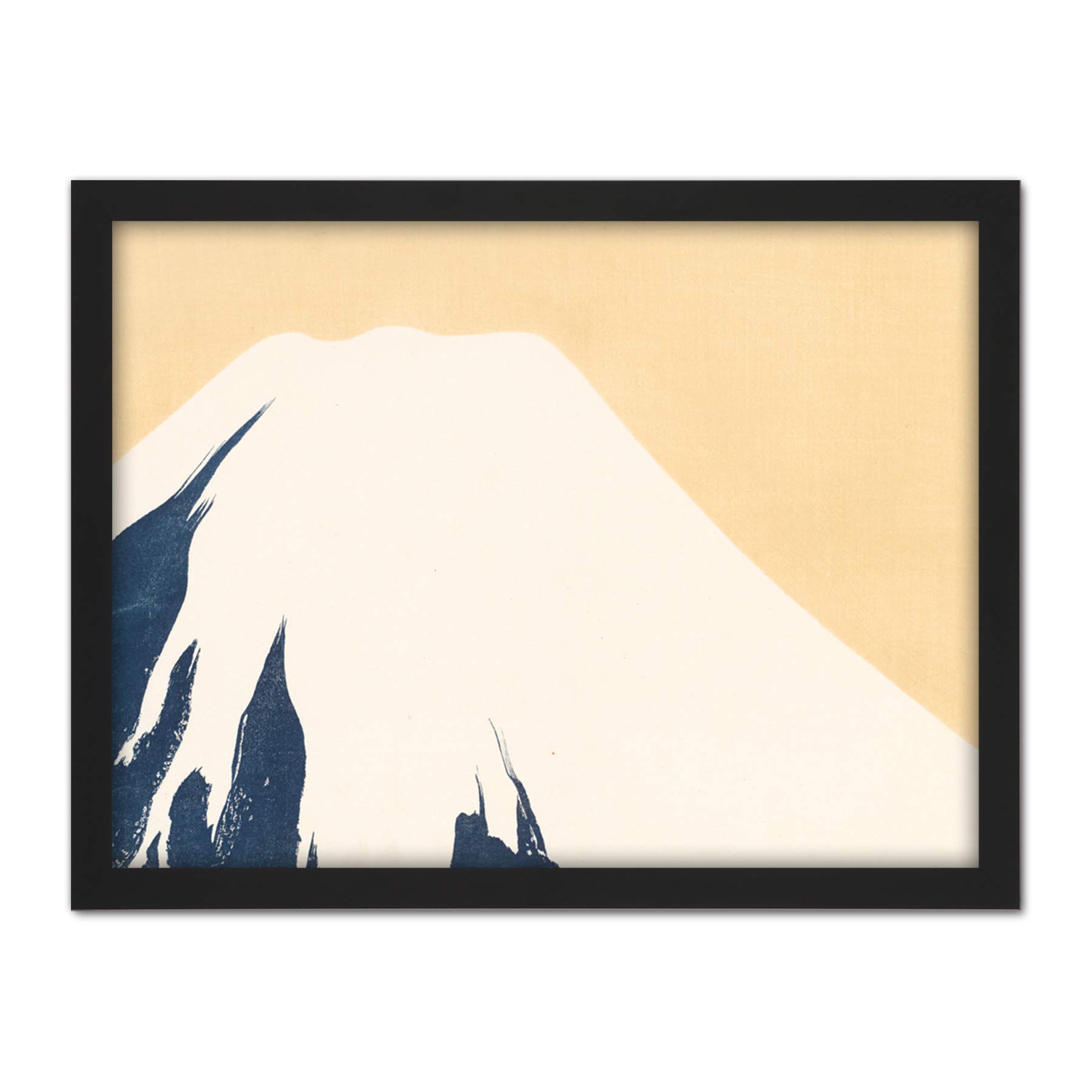 Artery8 Kamisaka Sekka Mount Fuji Japanese Painting Artwork Framed Wall Art Print 18X24 Inch