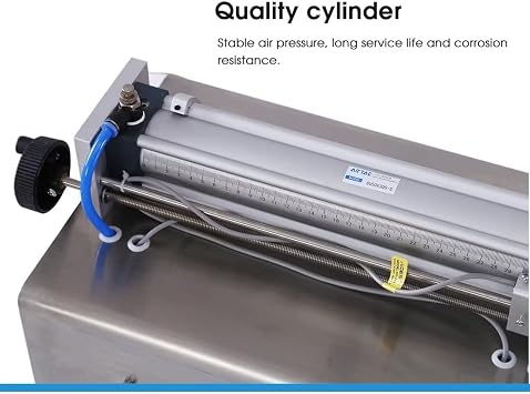 Paste Filling Machine - 10-5000 ml Semi-Automatic Horizontal Pneumatic Cream Filling Machine, Stainless Steel Industrial Visco Liquid Filler Quantitative Filling Machine, Single Head ,1 Head-10-300 ml