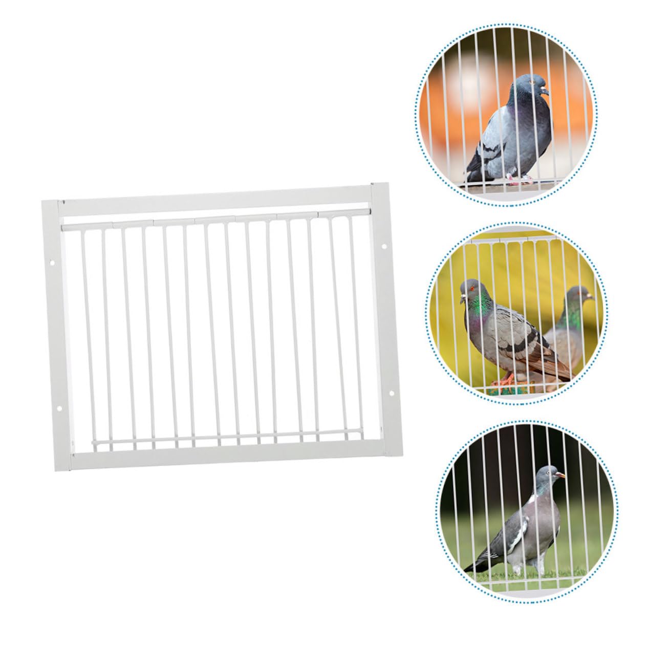 Puerta de Metal para Aves de Carreras, 2 Piezas en Color Claro | Actividad Reforzada, para Entrenamiento y Vuelo, Uso en Aves, Larga Vida Útil