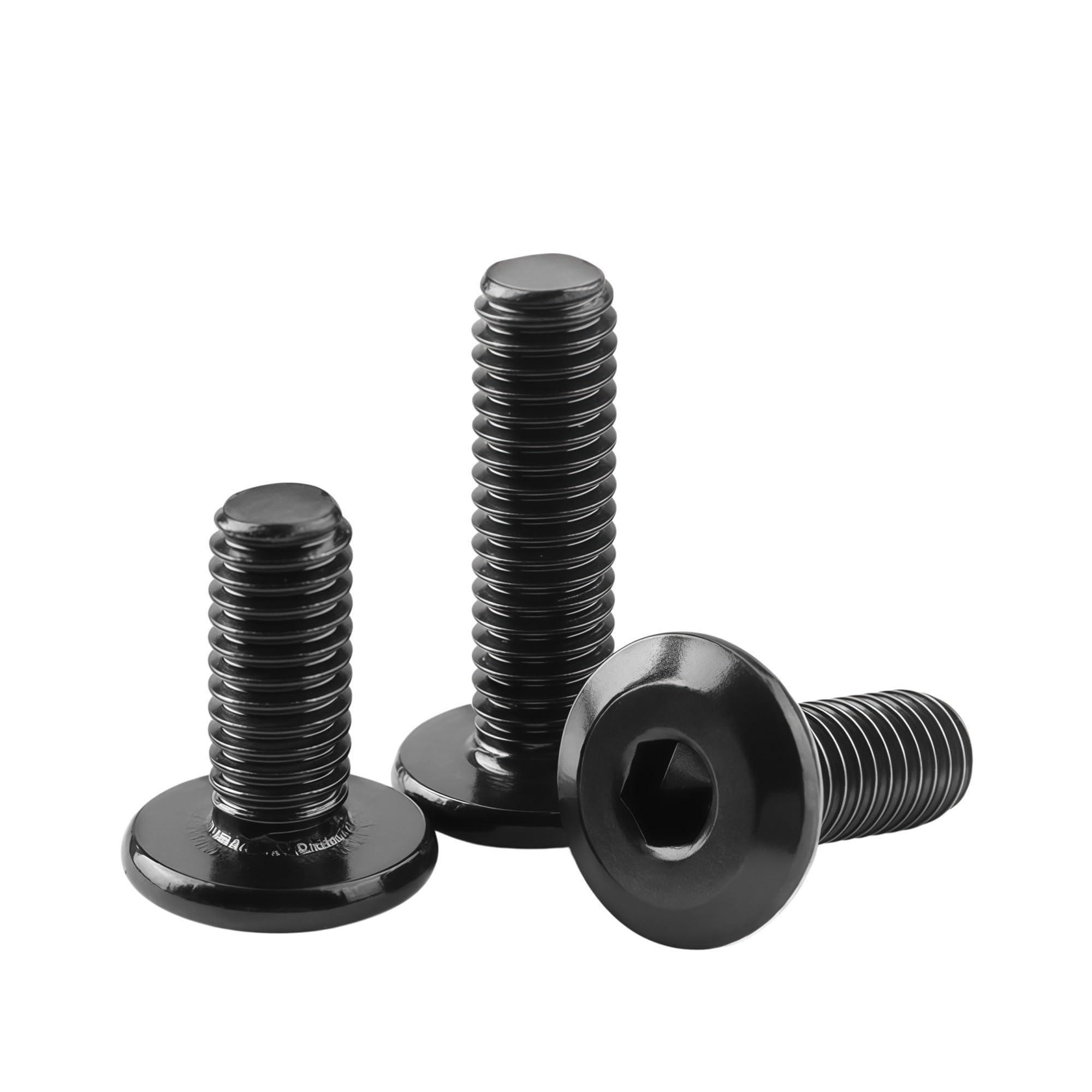 Pernos de cabeza plana con acabado negro acero inoxidable 304, tornillos fijación for muebles, ensamblaje equipos mecánicos madera for gabinetes A013
