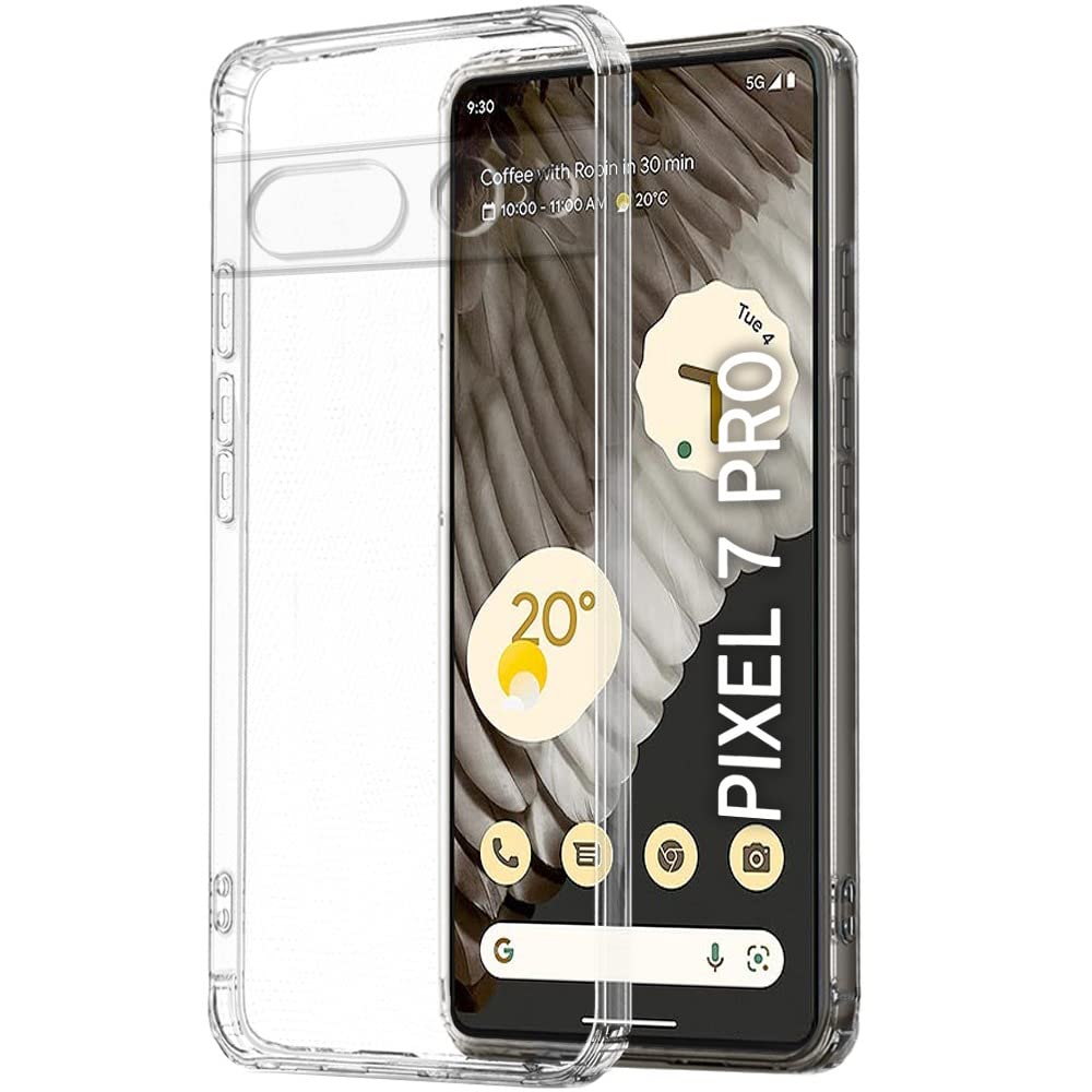 TheGiftKart Back Cover Soft Case for Google Pixel 7 PRO | Best Camera Protection | Inbuilt Dust Plugs & Anti-Slip Grip | Ultra Clear Slim Back Cover Case for Google Pixel 7 Pro(Silicone | Transparent) (B0BPPTJ73V) Amazon Price History, Amazon Price Tracker
