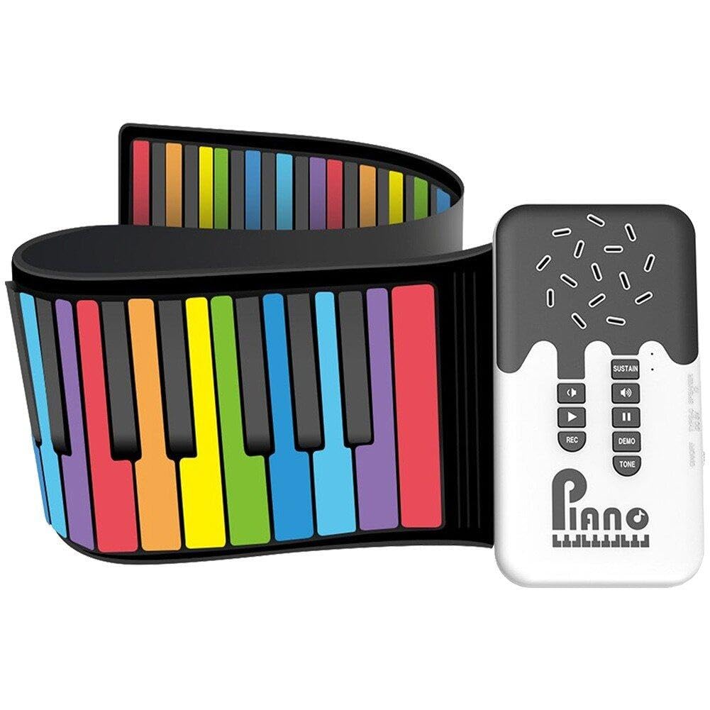 Piano numérique électrique portable 49 touches flexibles en silicone avec sortie USB Midi
