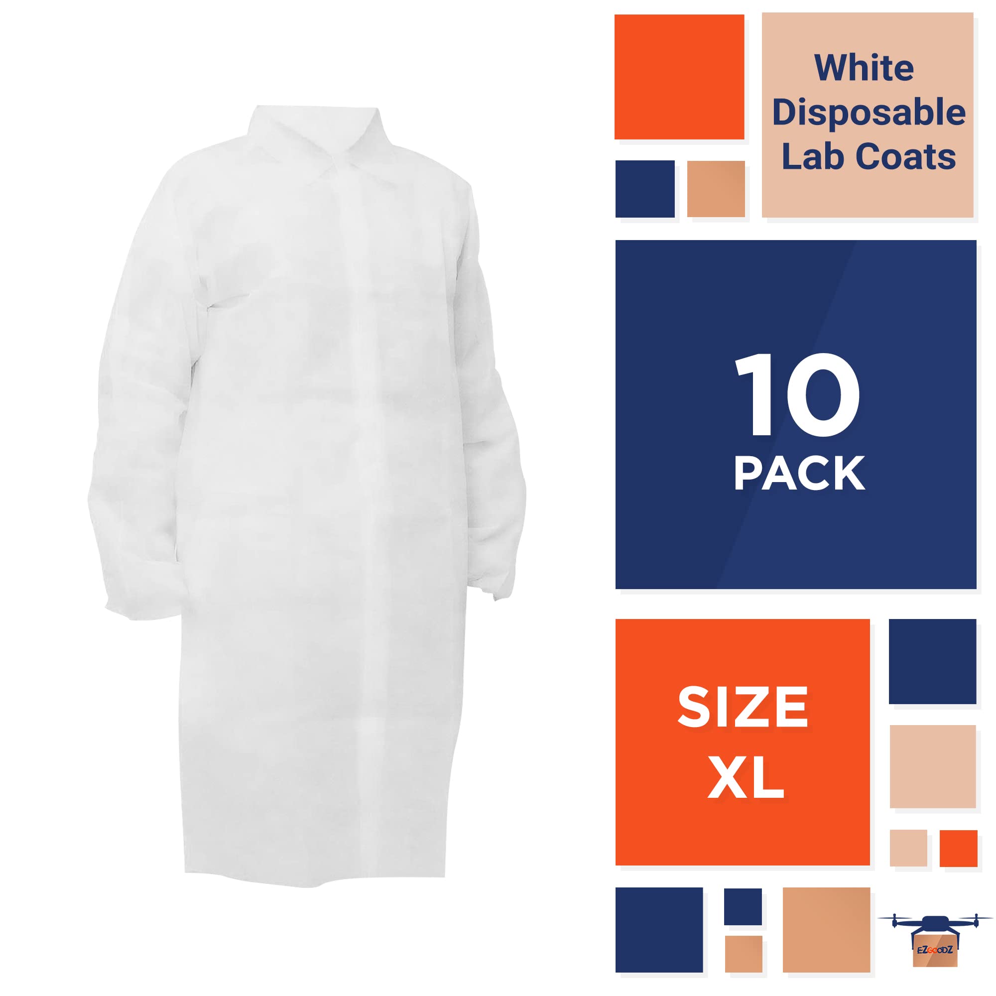 Amazon.com: EZGOODZ Disposable Lab Coats for Adults, X-Large