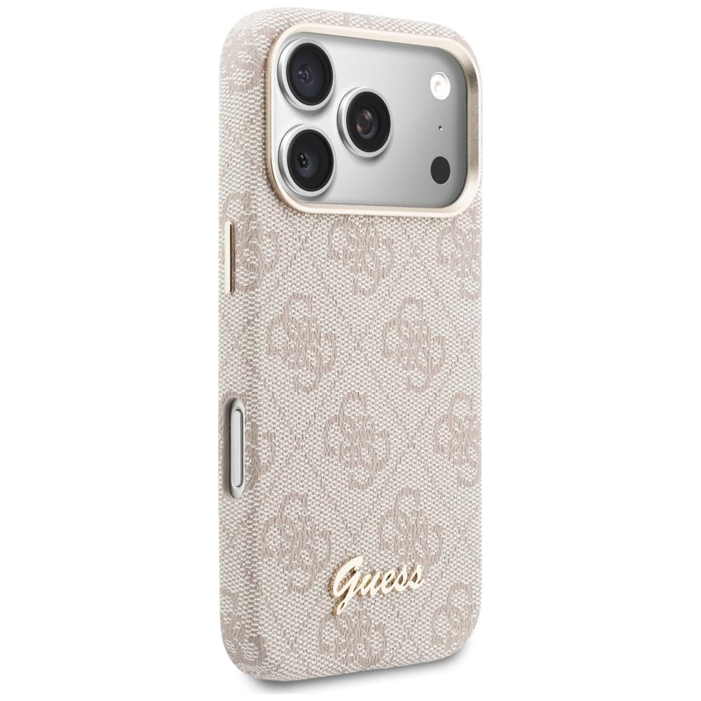 CG MOBILE Guess 4G Script etui kompatybilne z MagSafe do iPhone 17 Pro Max (różowe)