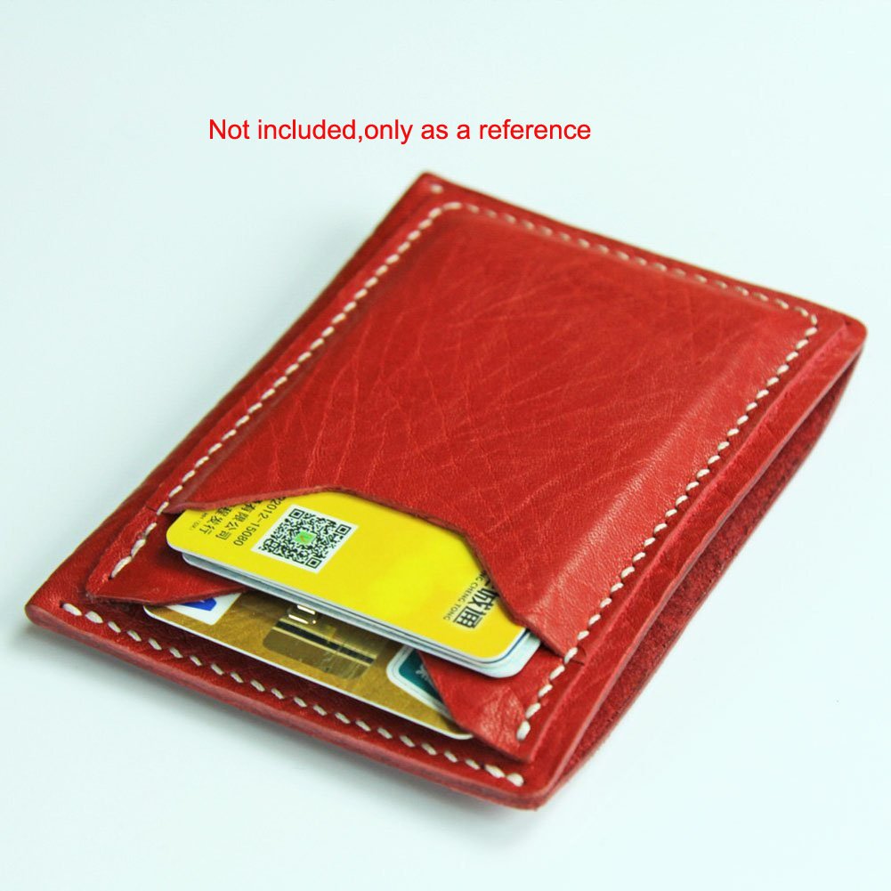 BAENRCY Acrylic Leather Pattern Card Holder Template Bag