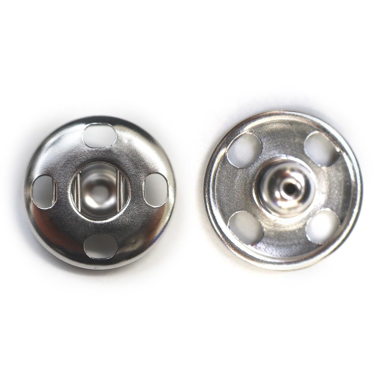 MASAYOSHI 　silver　　　　　　　シルバースナップボタン Amazon.co.jp: スナップボタン シルバー 12.5mm 10組入り 縫い