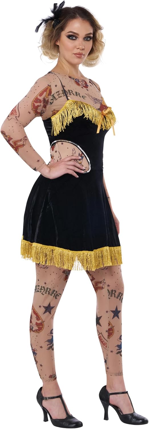 California Costumes womens The Amazing Tattooed Lady Adult Costume