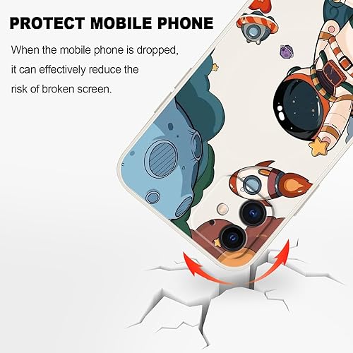 Miniatura 4 de Funda para iPhone 11, fundas para iPhone 11, diseño de patrón de astronauta, ajuste delgado, suave, resistente a los arañazos, a prueba de golpes,