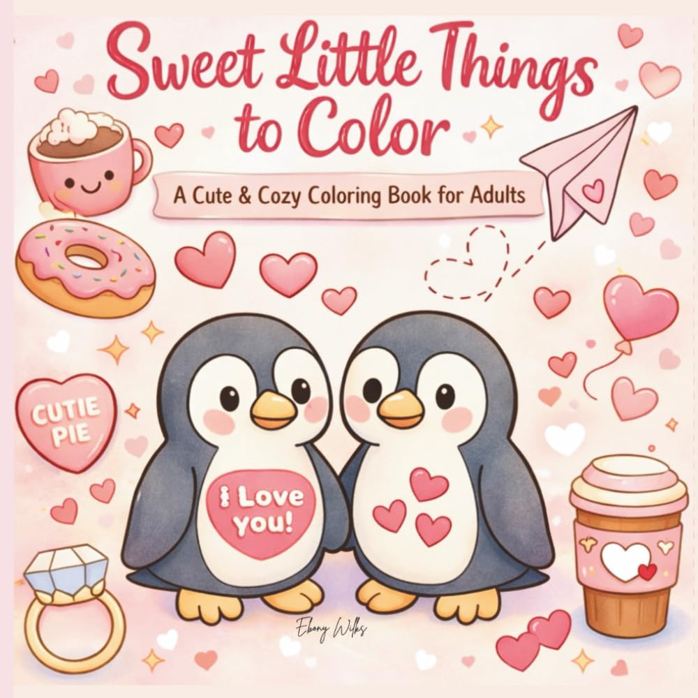 Sweet Little Things: A Cute & Cozy Coloring Book for Adults