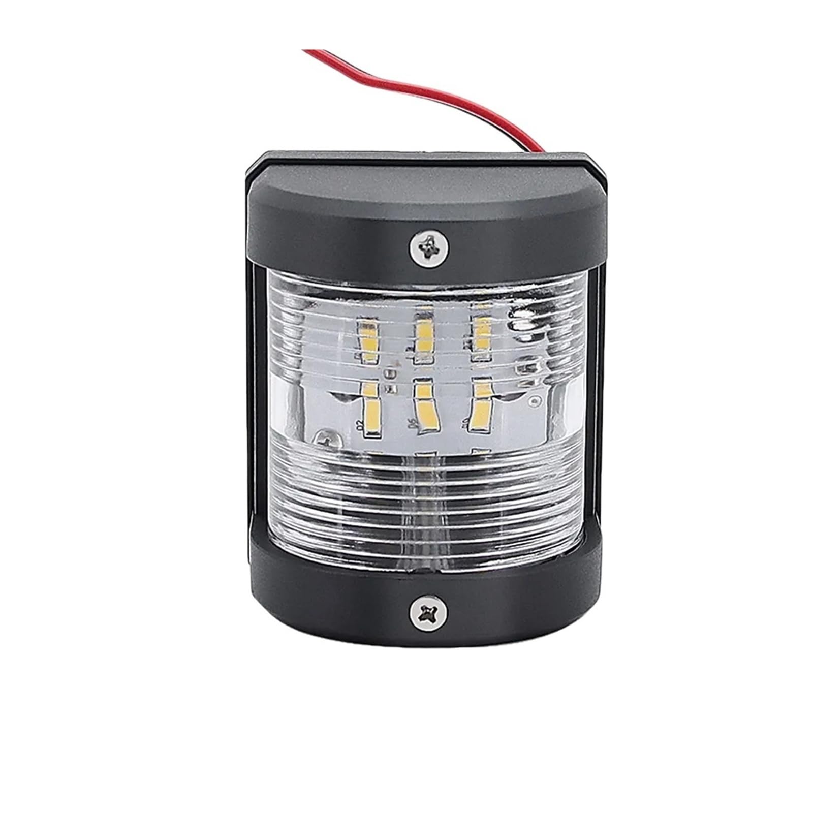 WXVFX AD 1pc Universal 12V 24V ABS LED Navigation Light Lamp Signal Lamp for Marine Boat Yacht Truck Trailer Van White Side Light
