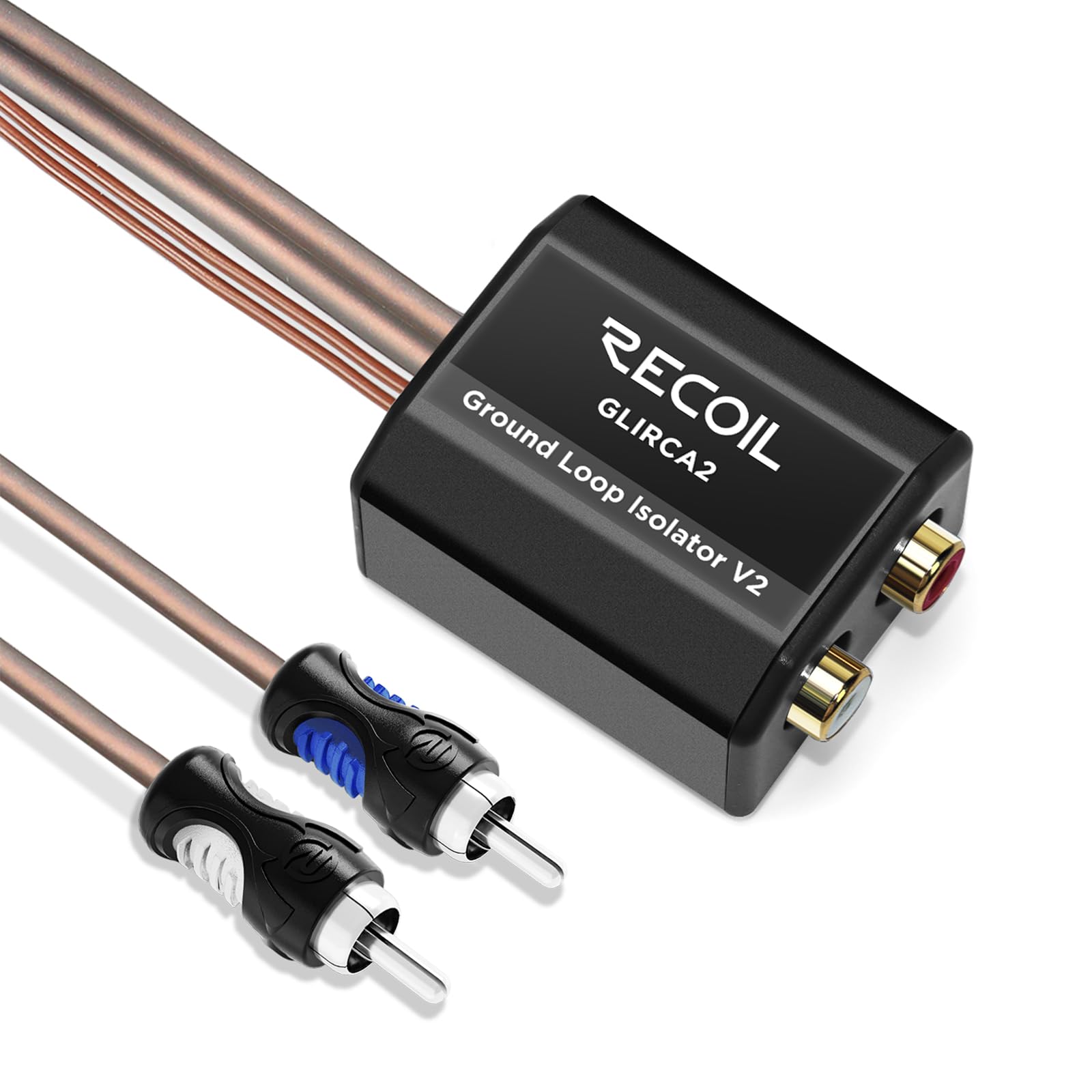 RECOIL GLIRCA2 2-Channel RCA Stereo Ground Loop Isolator Designed for Audio Signals Eliminate Noise，Amplifier Noise Filter-image-21