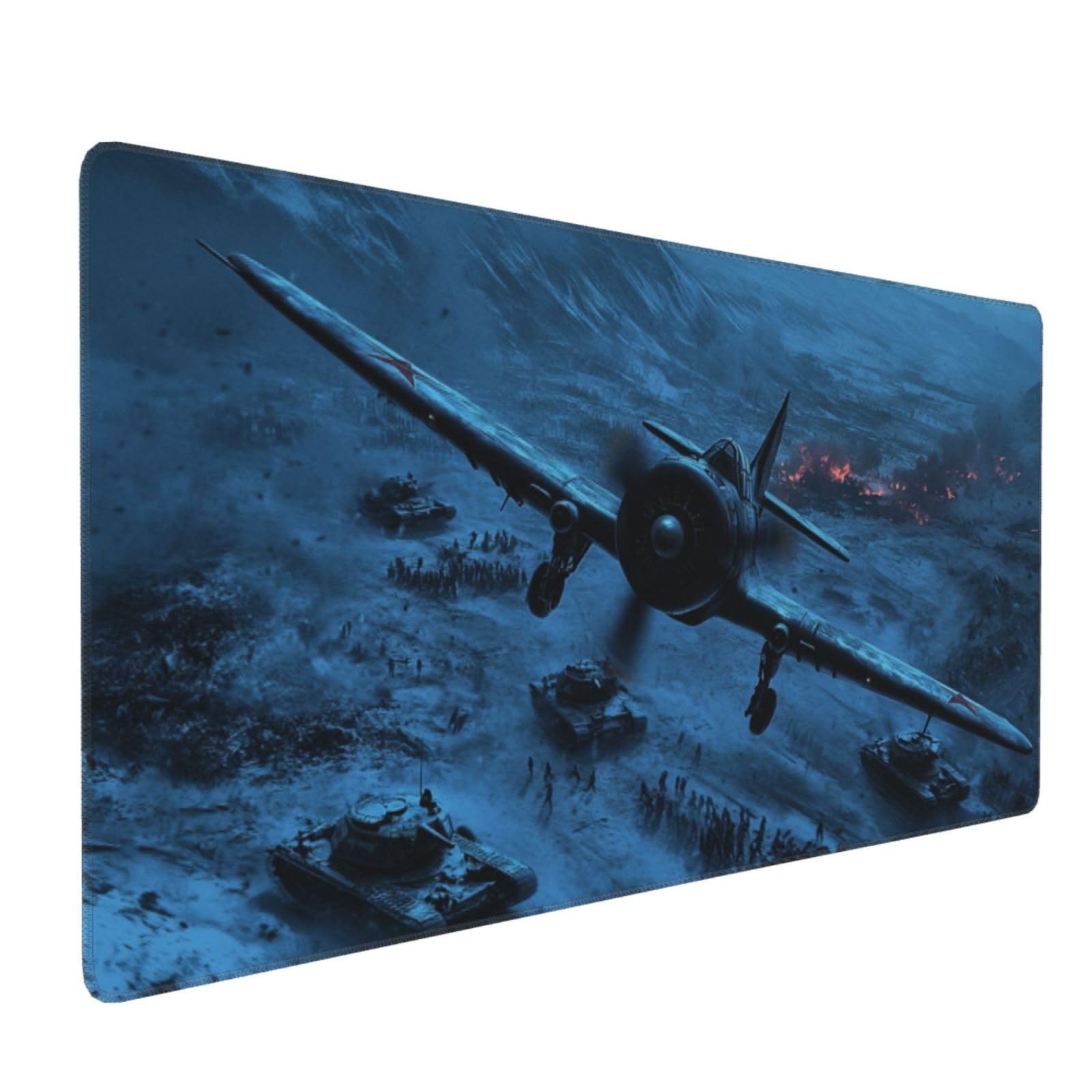 Aereo Tappetino Mouse Gaming, 100X50CM Large Mouse Pad Paesaggio Tappetino Scrivania con Base in Gomma Antiscivolo, 1000X500 MM XXL Mousepad Gaming Accessori per Home Ufficio Decor, Regalo Donna -1341