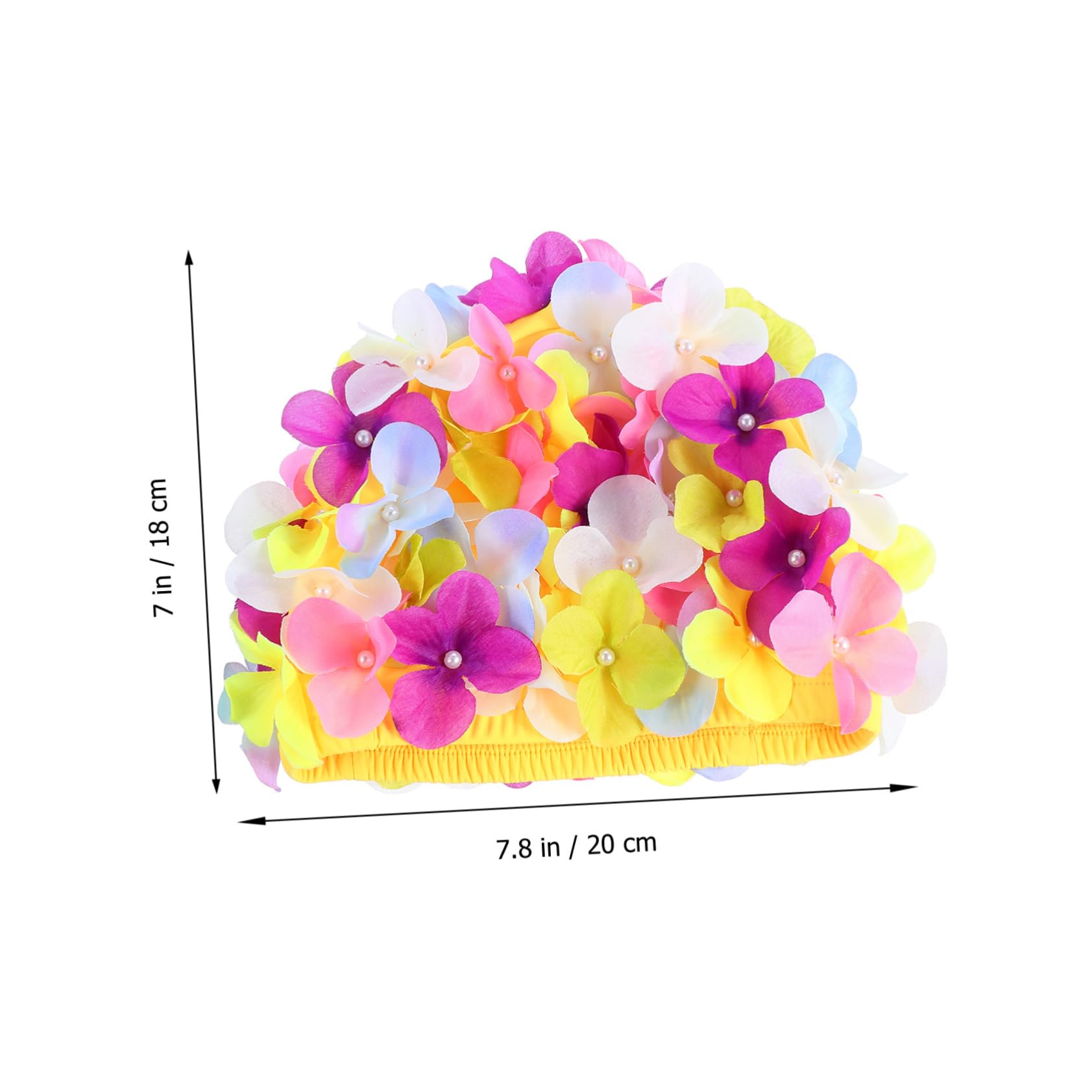 BESPORTBLE 6pièces Bonnet De Bain Floral Respirant Et Élégant Chapeau De Natation Cheveux Et Design Pratique