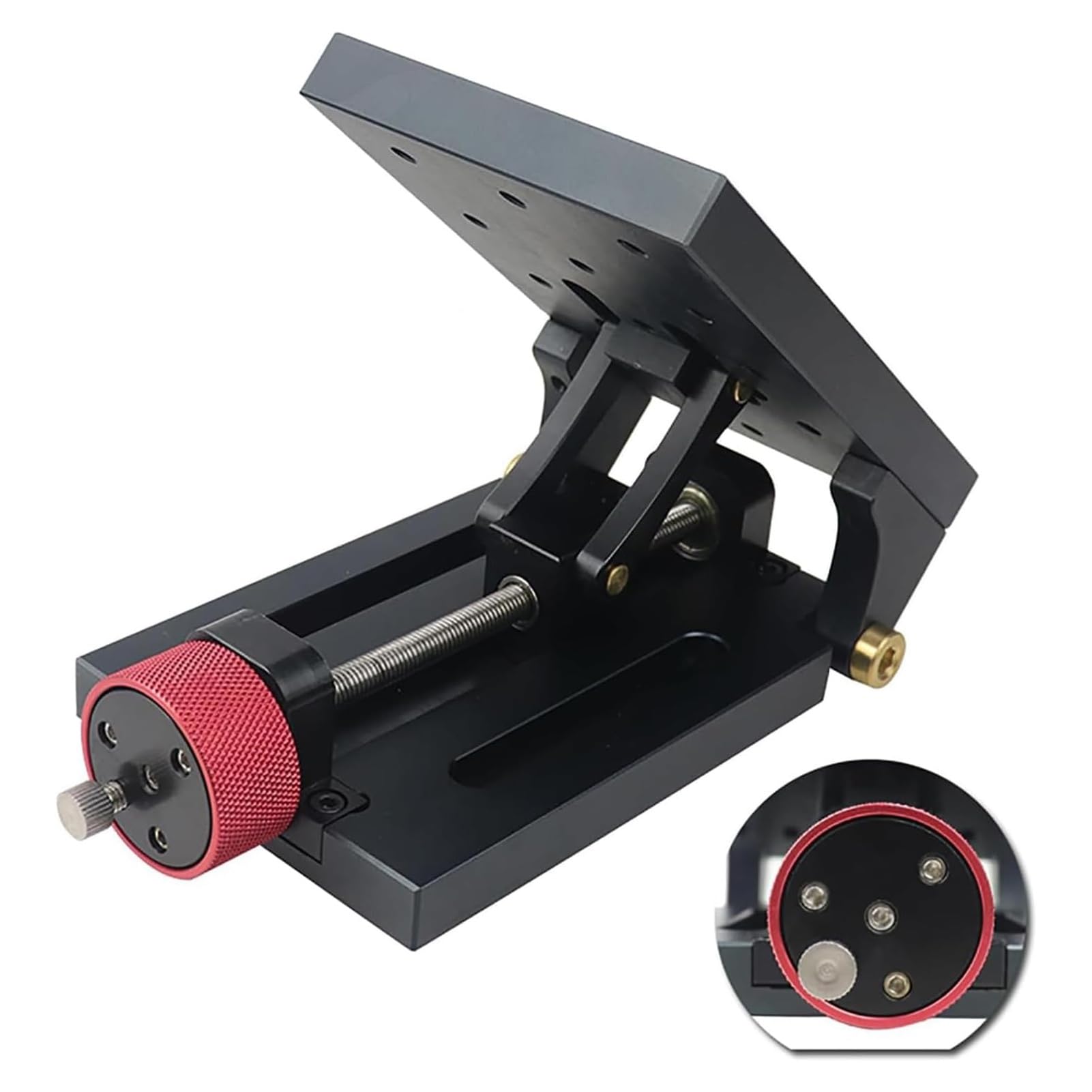 Générique Plateforme élévatrice de Laboratoire, élévateur Optique à axe Z, Plateforme élévatrice Manuelle for Laboratoire, Hauteur de Levage 55 mm, Charge maximale 10 kg