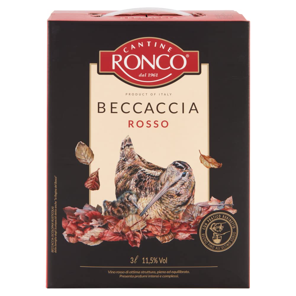 Cantine Ronco vino ROSSO bag in box - 4 X 3 LITRI