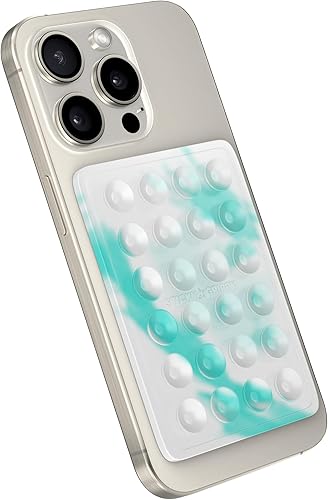 Miniatura 3 de StickyGrippy Sillicon - Soporte adhesivo para teléfono con ventosa, accesorio para teléfono para iPhone y Android, manos libres, espejo de ducha,