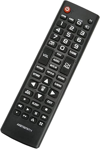 Miniatura 3 de AKB73975711 - Control remoto de repuesto para LG LED LCD TV 65UX340H 65LY540S 65LY340C 65LB5200 60LY340C 60LF6000 60LB6000 60LB5900 60LB5200