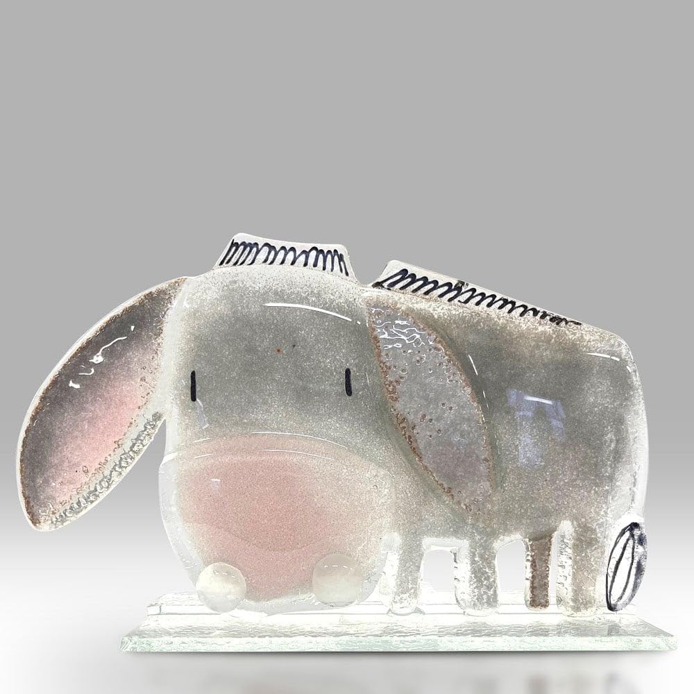 Nobile Glassware Fused Glass Donkey l 3089-25