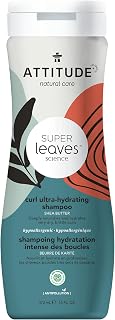 ATTITUDE Curl Ultra-Hydrating Shampoo for Coily and Curly Hair, EWG Verified, Plant- and Mineral-Based Ingredients, Vegan and Cruelty-free, Shea Butter, 473 ml