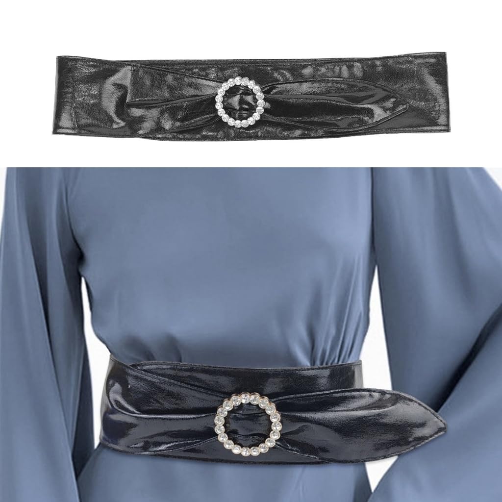JSGHGDF Women Buckle Coat Belt Waist Belt Coat Belt Replacement for Adult Coat Black