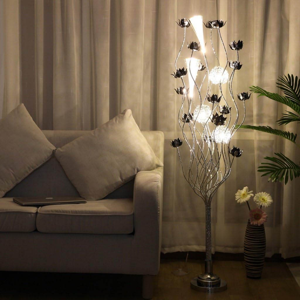 Good Thing Floor lamp Creative Simple Modern Floor lamp Living Room Bedroom Decoration Aluminum LED Crystal Floor lamp