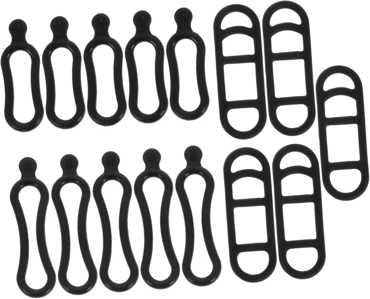 BESPORTBLE 15 Pcs Silicone Bicycle Light Mount Bands for Bikes and Phones