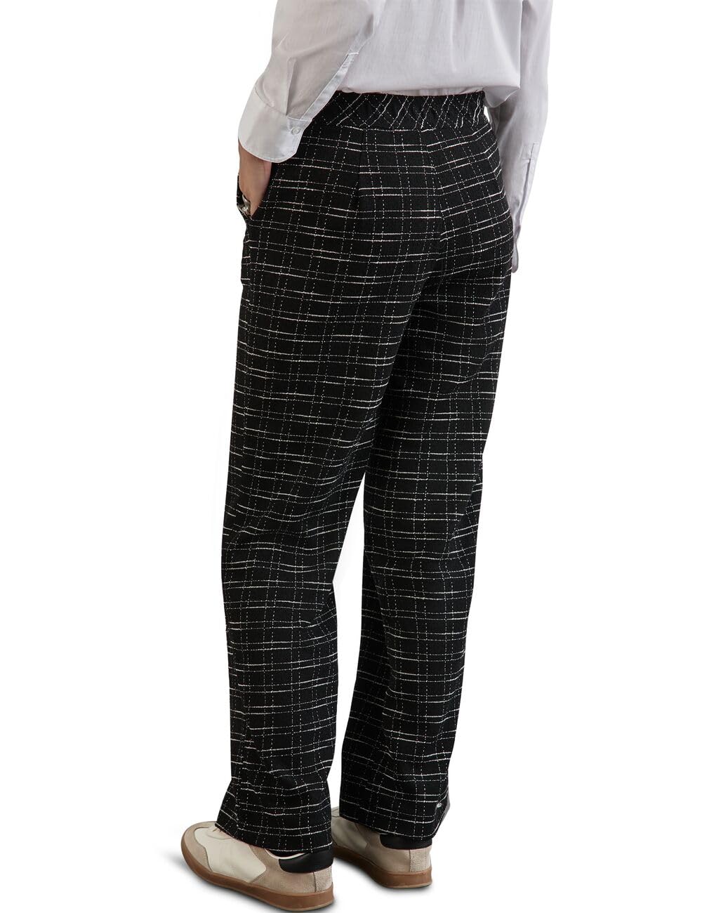 Street One Damen Karierte Bouclé Hose A378289
