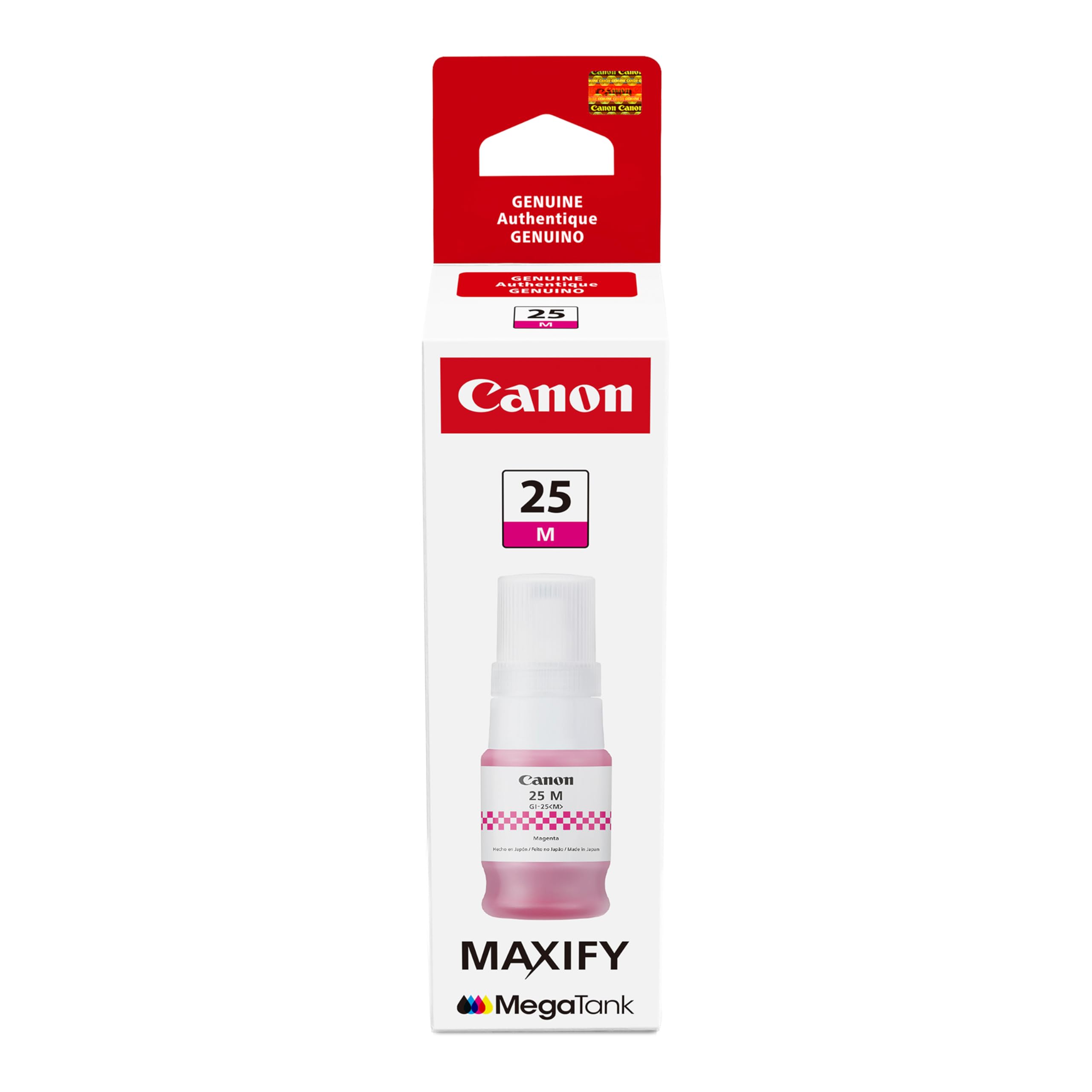 Amazon.com: Canon GI-25 Genuine Magenta Ink Bottle, Compatible