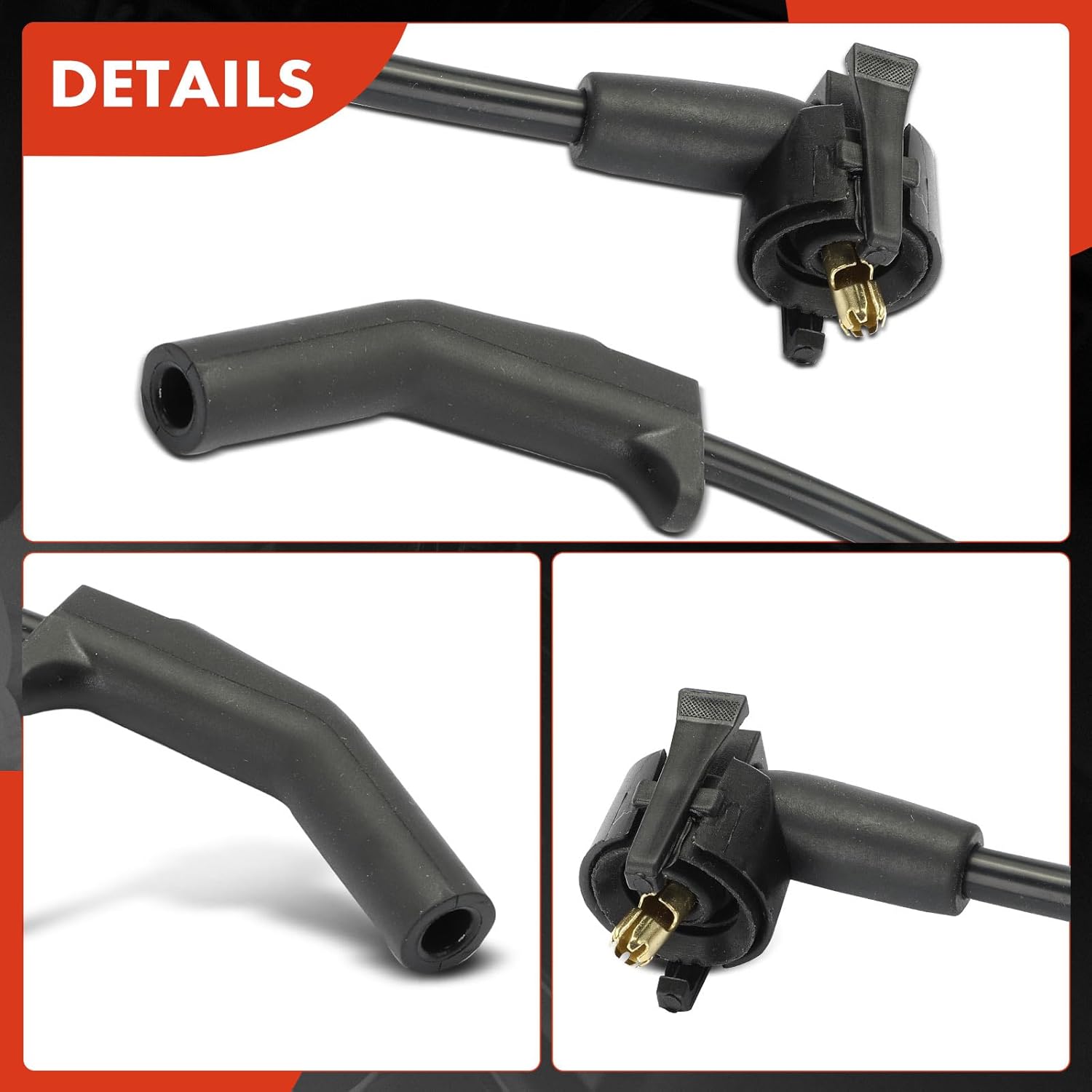 A-Premium 4PCS Spark Plug Wire Set Compatible with Ford Escort 1997-2002, SOHC 2.0L, Replace# F7PZ12259AA