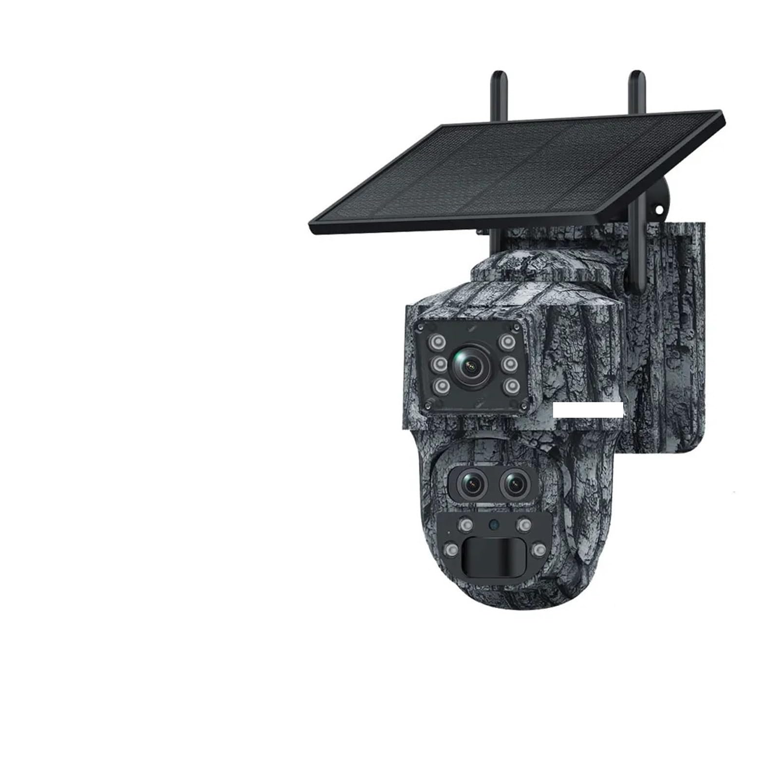 Oshpmbdlyfj 12Mp 4G Solar Camera Outdoor 12Mp 6K Dual Screen Wifi / 4G Sim Monitor Ip66 Pir Human Detection Security Camera Camouflage Forest(12Mp 4G)