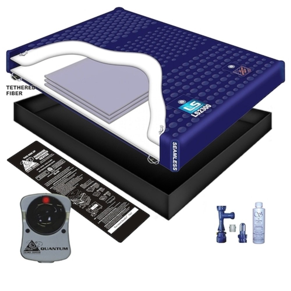 70% WAVELESS WATERBED Mattress/Liner/Heater/Fill Drain/Conditioner KIT (Queen 60x84 1L2G2)