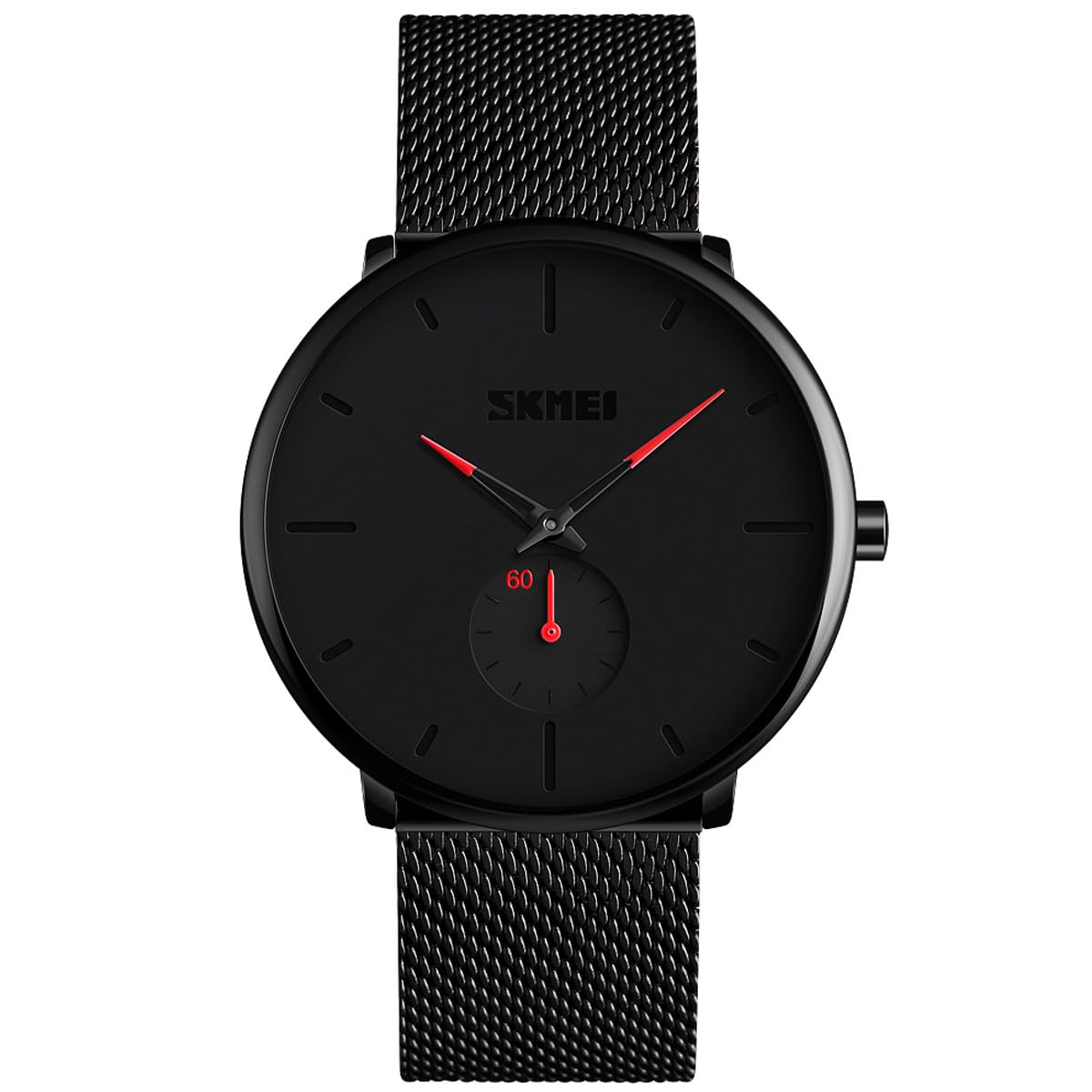 Alienwork Reloj Hombre Mujer con Pequeños Segundos Banda de Malla