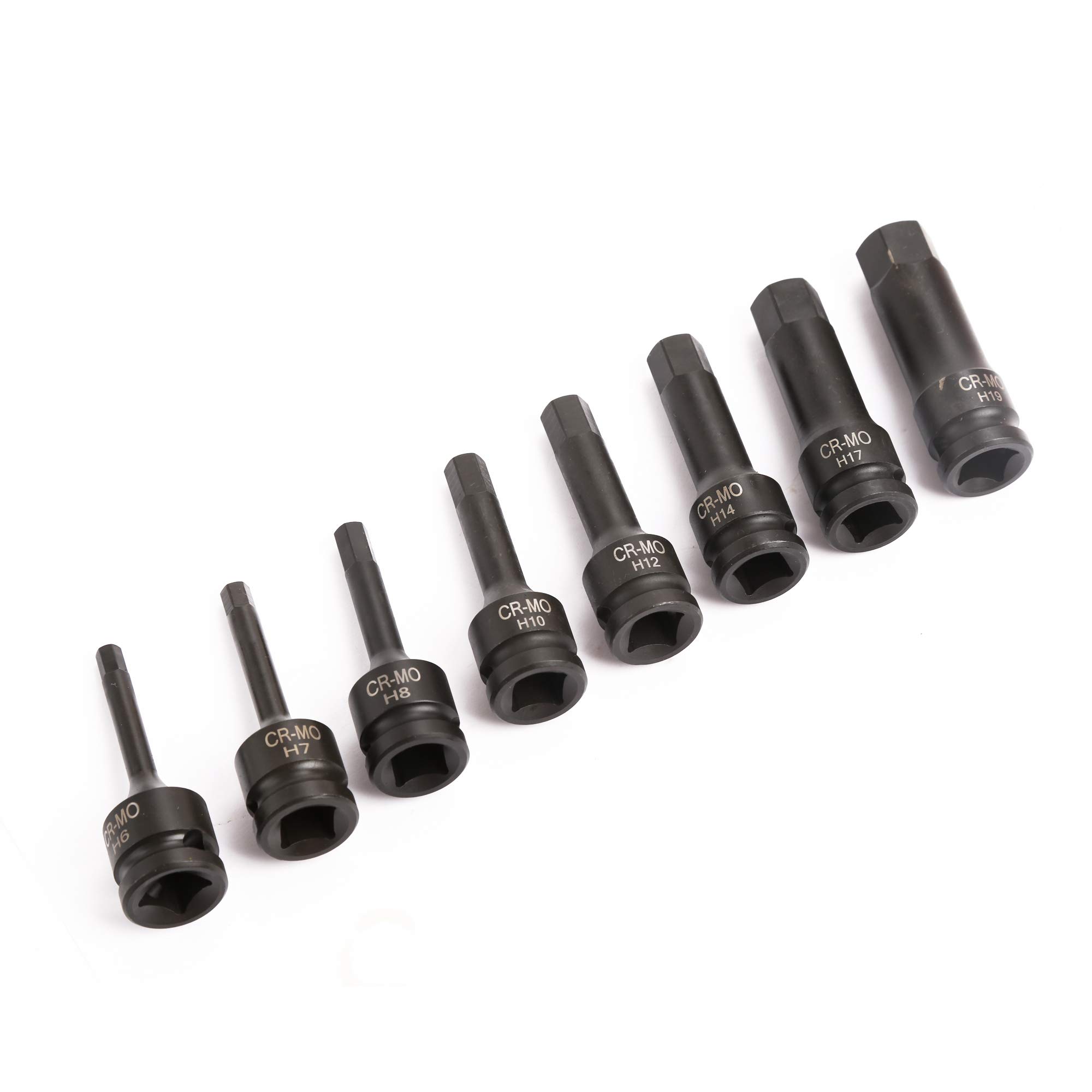Impact Hex Socket Bit Set 8-teilig – 1/2" Antrieb, Für Schlagschrauber
