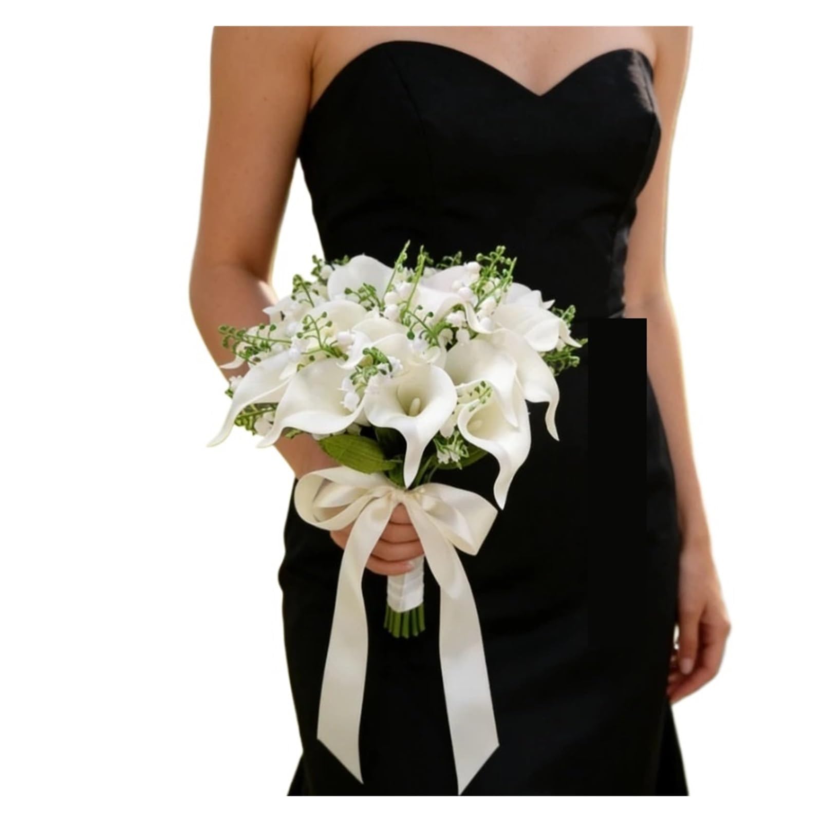 SHENJMAI Artificial Flower Bouquet Artificial Flower Bouquet for Wedding Photography Prop Bridal Party Flora(Type 6)