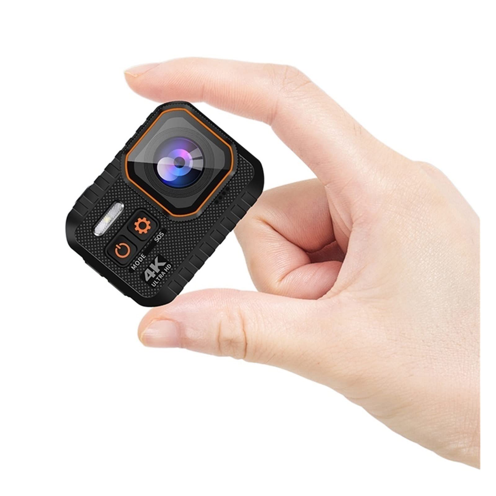 Videocamera, Action Camera 4K 1080P 60fps Stabilizzato IP68 impermeabile subacqueo Moto Sport Video Cam Bike 16MP Webcam(128G SD Card)